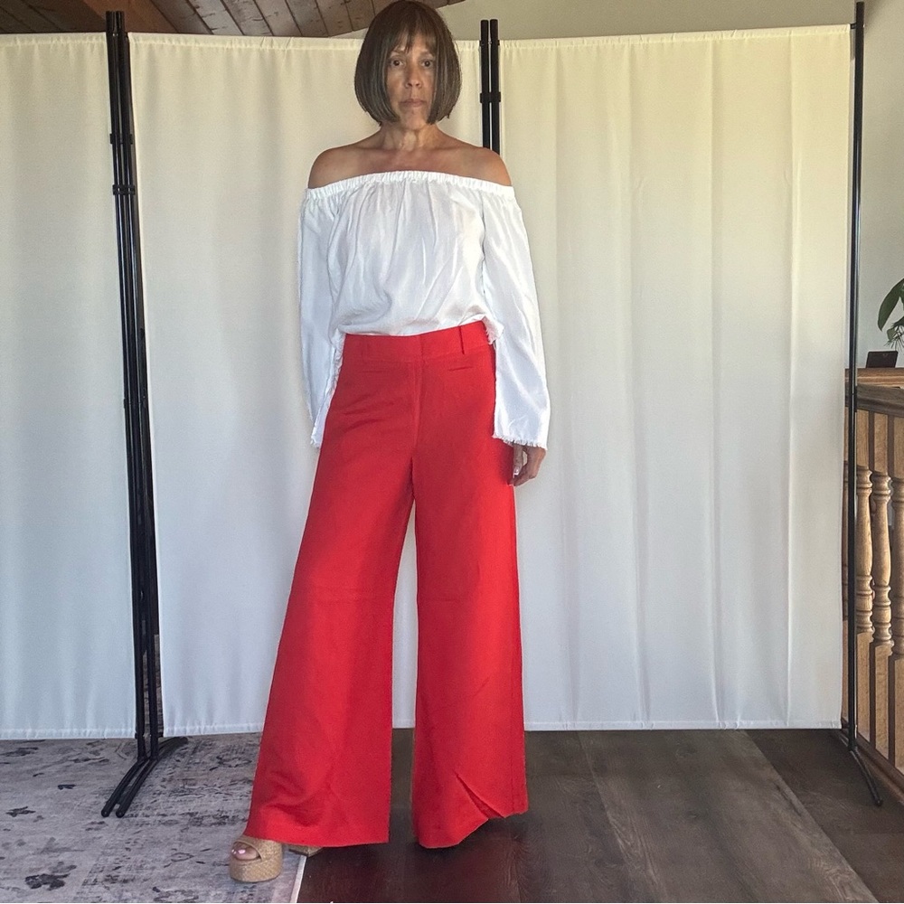Ann Taylor Red Palazzo Pants - Picture 4 of 4